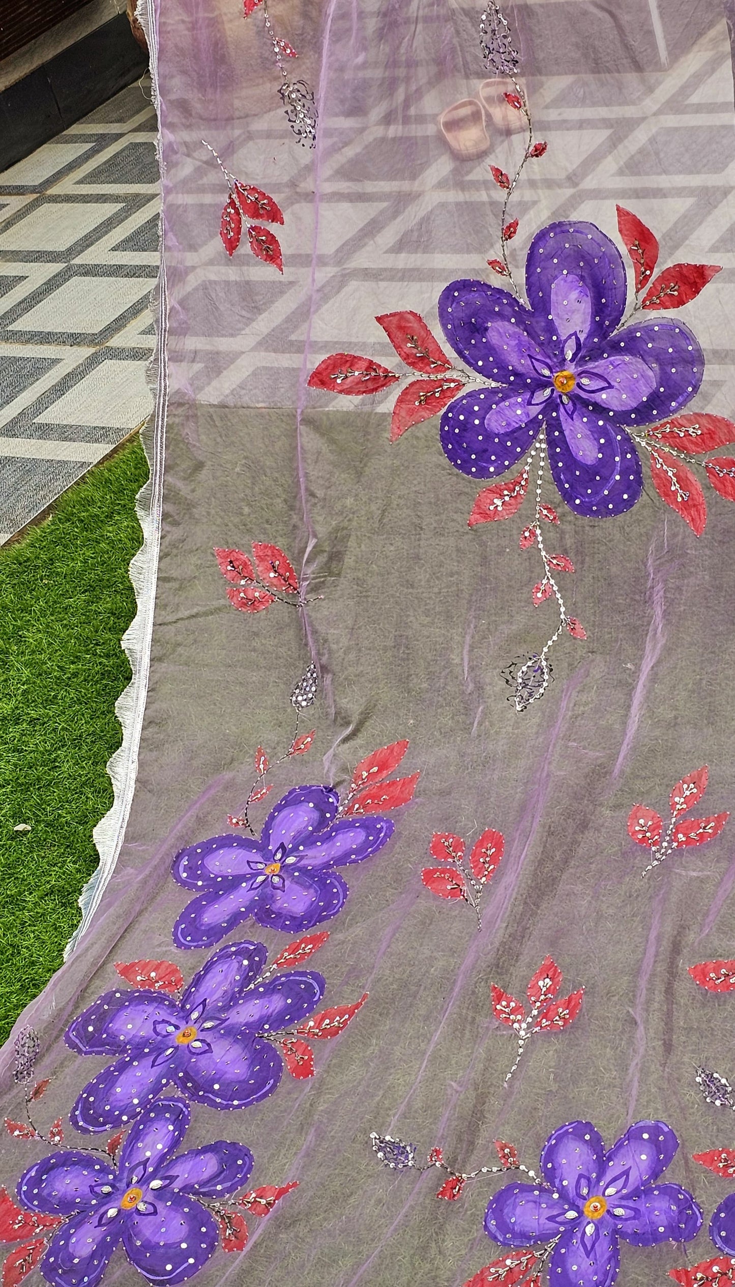 Jamni | Embellished Dupatta  | A Regal Touch of Tradition and Elegance